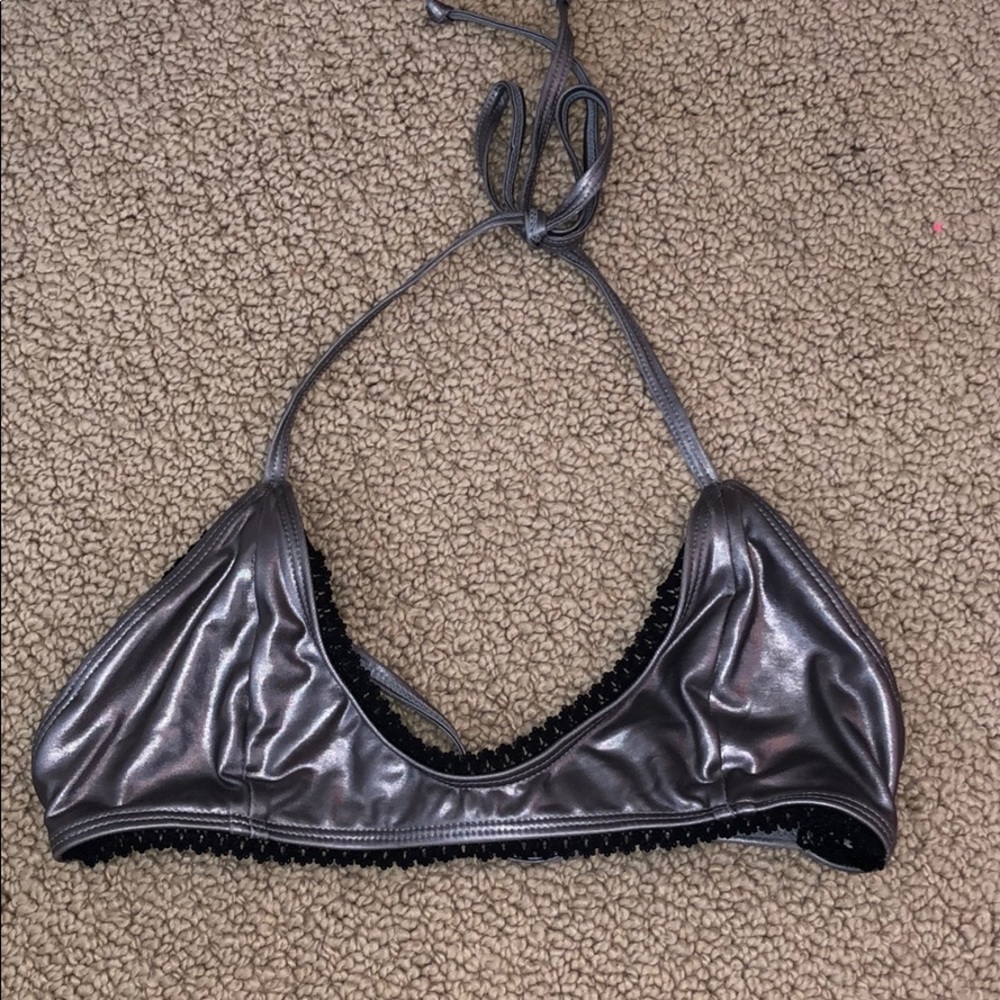 Metallic Bikini Top